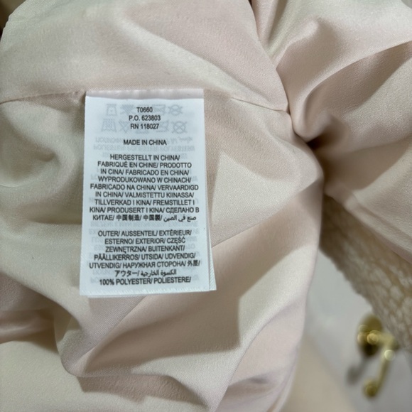 NWT Boden Elgin Borg Hooded Cream Brown Zip Toggle Duffel Coat sz 14 - Picture 13 of 15